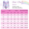 Girls Gymnastics Leotards Kids Long Sleeve Mermaid Leotards Toddler One