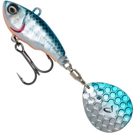 Savage Gear Fat Tail Spin Fishing Hook (Blue Silver-6.5cm-16g)