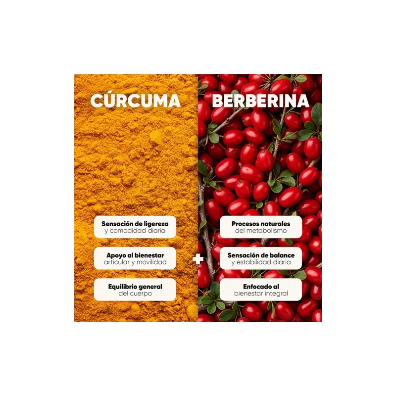 Cápsulas de Cúrcuma y Berberina Homodeus para Bienestar Articular y