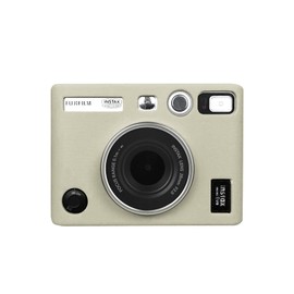 MUZIRI KINOKOO Mini EVO Case Silicone Protective Case - Light Weight Soft Rubber Easy Carrying Case - Compatible for Fuji Instax Mini EVO Instant Camera - White