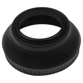 vhbw Lens Hood Compatible with Panasonic Lumix G Vario 12-32mm f/3.5-5.6 ASPH/MEGA OIS - Wide Angle Lens Hood, Matte Black, Rubber, Round