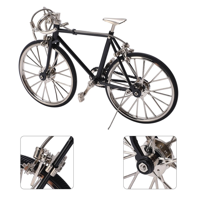Bicycle Model Vivid Design DIY Decorative 12x19.5cm/4.7x7.7in Alloy Material Miniature