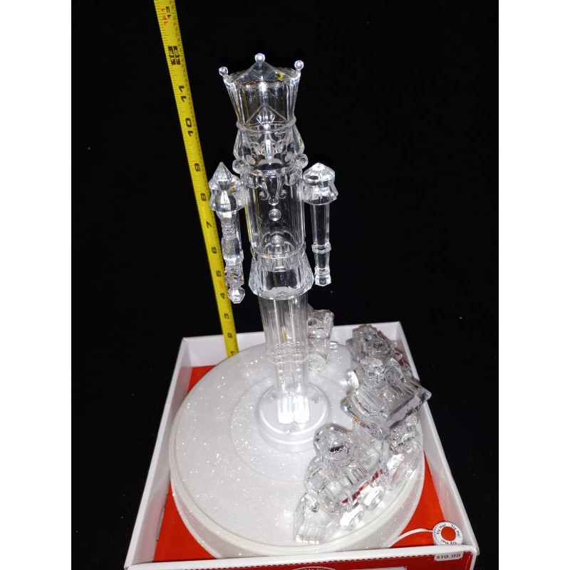 Holiday Time NUTCRACKER color changing LED LIGHT UP Animation TRAIN