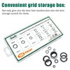 169PCS Automotive Self-Centered Bonded Seal/Gasket Assortment, Bonded Washer 10 Sizes,