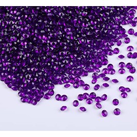 10000 Pcs/pack mesa para boda Scatter Confeti cristales diamantes de imitación 4,5 mm Acrílico para Boda, Novia, ducha, jarrón Fillers, jarrón Beads decoraciones, Púrpura oscuro