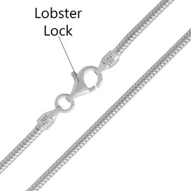 Savlano 925 Sterling Silver Solid Italian Round Diamond Cut Snake Chain Necklace For Men & Women - Made in Italy Comes in 0.8mm, 1mm, 1.2mm, 1.5mm, 2mm & 3mm With a Gift Box (24, 1.5mm)