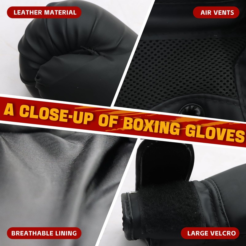 12pcs Boxing Headgear,Upgraded Boxing Gloves,Mouth Guards& Hand Wraps Boxing Equipment