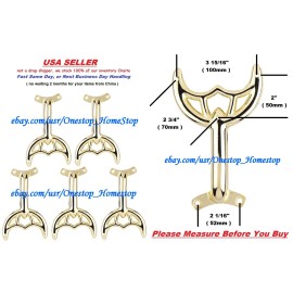 Westinghouse 5 - 52" Polished Brass Ceiling Fan Blade Arms, Replacement Brackets,  Brand NEW