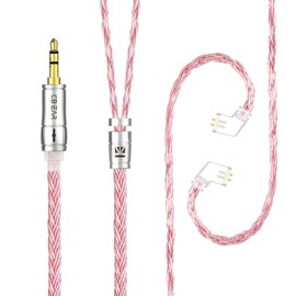 KZ ZS10 Pro Cable, Upgraded iem Cable, Detachable kz in ear Monitor Cable iem Extension Earphone Cable Cpins for zs10 pro x, zsn pro, zs10 pro 2, zar, castor, as24, zas, zax, zsx, zsn pro 2, as16, pr3