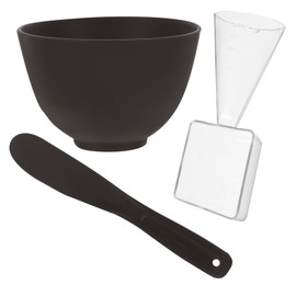 WOONEKY 1 Set Facial Mask Mixing Bowl Skincare Tool with Mixing Stick and Spoon for DIY Masks Durable Easy to Use for Women Beauty Routine