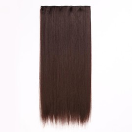 Straight Clip-In Hair Extension Chocolate Brown Elegance
