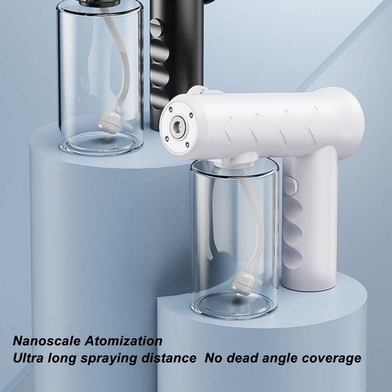 Nano Cleaning Sprayer Rechargeable Blue Light Portable Handheld Alcohol Atomizer
