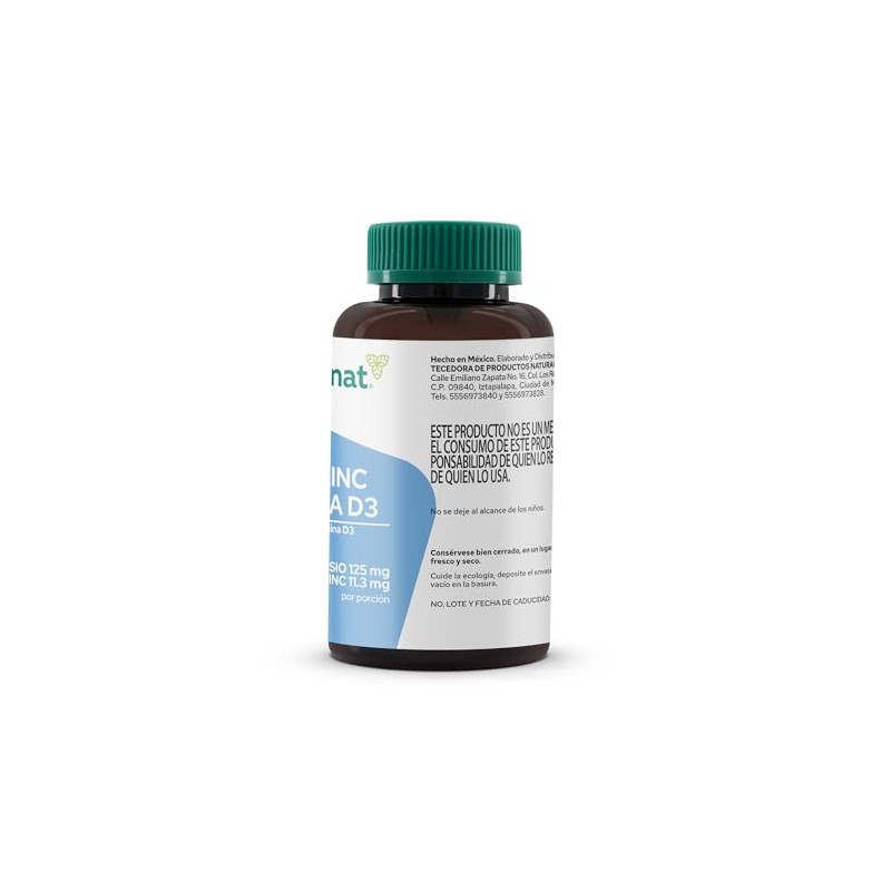 Pronat Magnesio Zinc con protena vegetal - 90 tabletas