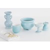 Yamako Japanese Buddhist Altar Set, Celadon, Blue Background, Pottery 5