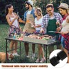 UNIFER Folding Grill Table: 4x2 Ft Portable Camping Table, Lightweight