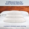 Snuggle-Pedic King Size Shredded Memory Foam Sleeping Pillow - Cooling