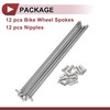 A ABSOPRO 12 Set 14G Bicycle Spokes 133mm Bike Wheel