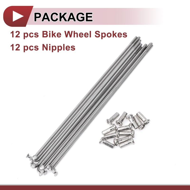 A ABSOPRO 12 Set 14G Bicycle Spokes 133mm Bike Wheel