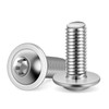 M6-1.0 x 16mm Flange Button Head Socket Cap Screws, Stainless