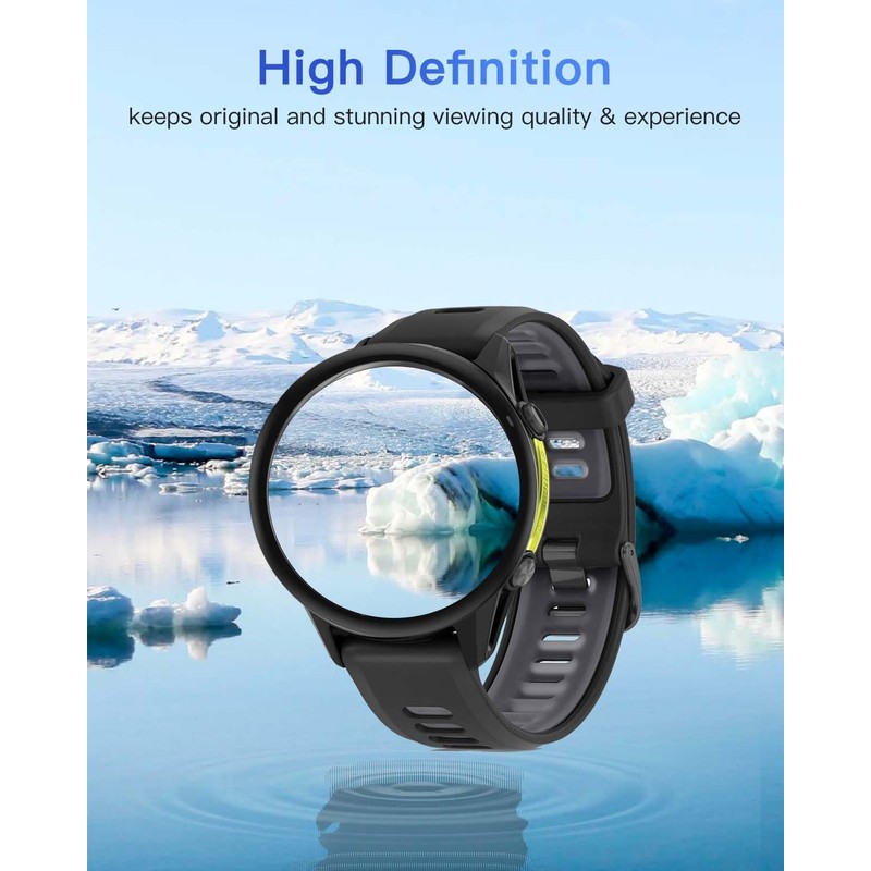 2 Pack Screen Protector for Garmin Forerunner 970, 3D Full