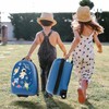 HONEY JOY Kids Luggage, 16” Children Rolling Suitcase w/Wheels &