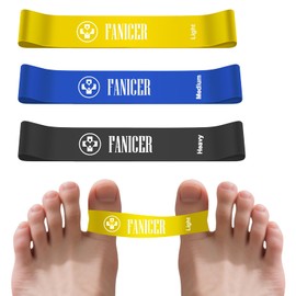 Qullmartle Hallux Valgus Toe Separator Training Band, Toe Separator Training Band Correction, Hallux Valgus Corrector, Toe Correction, Bunion Bandage, Easy to Use, for Men and Women