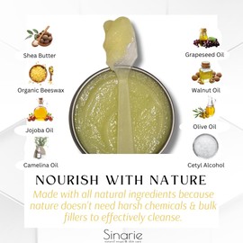 Sinarie Natural Facial Cleansing Balm Oil, 1.3 oz Soaps & Skin Care (Mint + Eucalyptus)
