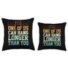 Gymnastics Rings I Can Hang Longer Rings Gymnast Throw Pillow