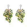 Artificial Lemon Teardrop Wreath Wall Hanging Teardrop Lemon Fruit Wreath