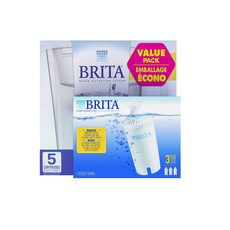 Brita Water Pitcher, 4 Filters