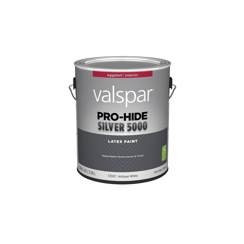 Valspar 72007 Antique White Pro-Hide Silver 5000 Interior Wall Paint,