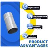 4 Inch Exhaust Pipe, 4'' Aluminized Steel Straight DIY Custom