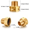 SIGURANTA Garden hose connector adapter, 3/4 inch GHT internal thread