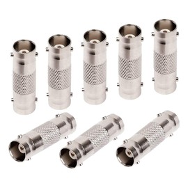 NATUCE Pack of 20 BNC Female to Female Coupler Connector Adapter for CCTV Video Security Camera Straight Connector (Silver)