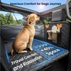 REEVAA Dog Car Seat Cover for Back Seat, Hard Bottom