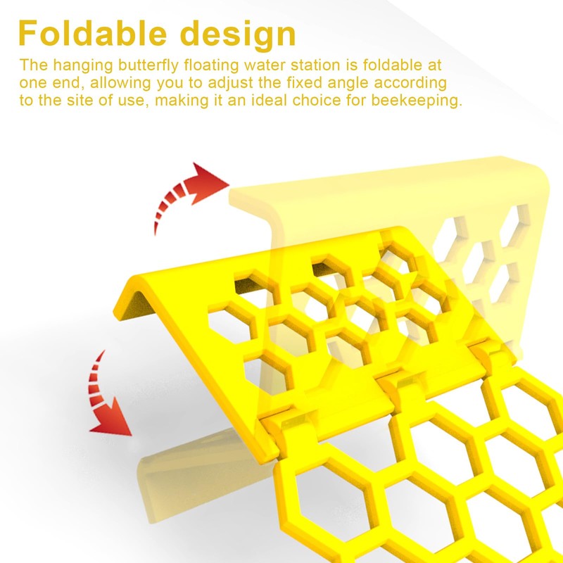 AMONENZ Pack of 2 Honeycomb Bee Ladder, Plastic Bee Station,