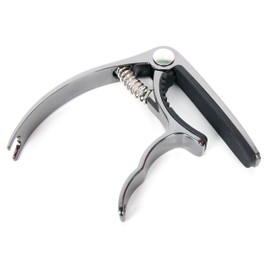 Bray Premium Range Chrome Universal Trigger Clamp Guitar Capo With Silicon Padding & Built-in Pin Puller For Gibson, Ibanez, Tanglewood, Yamaha & Fender Acoustic Guitars