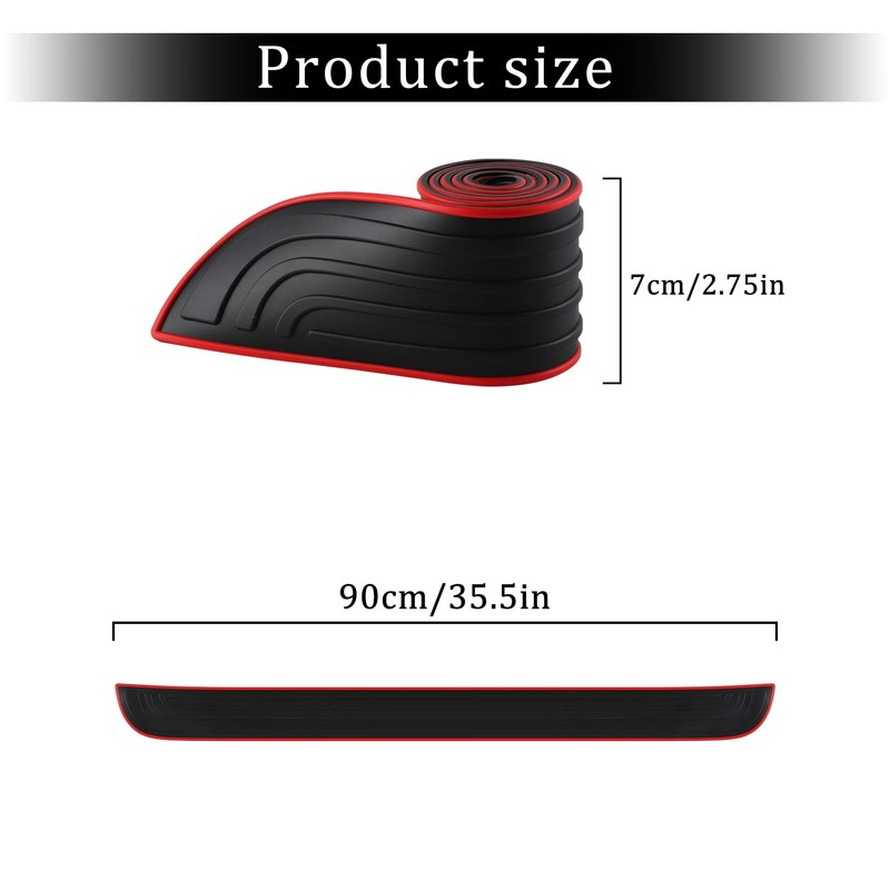 SINGARO - Protector de parachoques trasero de coche y SUV,