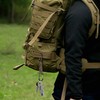 BRAVESHINE Double Head Paracord Braided Carabiner Paracord Lanyard Keychain Keychain