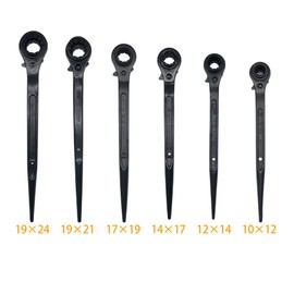 SEIWEI 3-in-1 Scaffolding Ratchet Wrench CV Steel Scaffolding Ratchet Lever, 19 x 21 mm