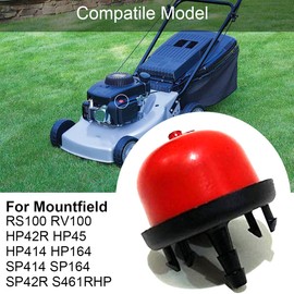 ZAMDOE RS100 Primer Bulb compatible for Mountfield RS100 RV100 SP414 HP414 SP164 HP164 HP42R HP45 SP42R S461RHP Lawnmower 118550698/0, with Fuel Line, 2 Clips, 3 Gasket