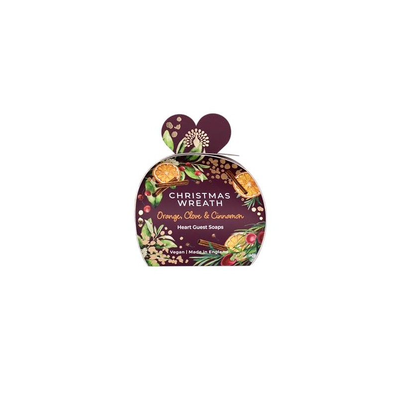 The English Soap Company Christmas Tidings Collection Guest Soaps 20g