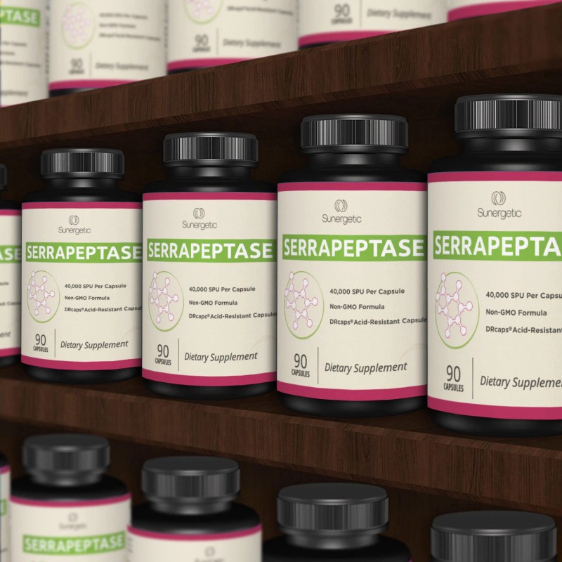 Sunergetic Serrapeptase Enzyme Supplement-Sup
