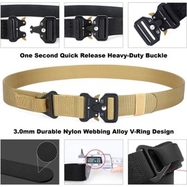 DEYACE EMT Belt, 1.5 Inches EMT Belts for Men and Women, Quick Release Mens Belt Tactical