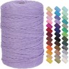 GOHOF Macrame Cord 3mm x 300m Premium Cotton Macrame Rope,
