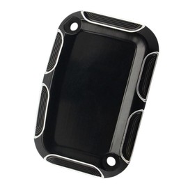 RAGBUSCLE Front Rear Brake Reservoir Master Cylinder Cover, Motorcycle Brake Master Clutch Cylinder Covers, 2008-2017 Compatible with Harley FLH FLHX FLHX Road King Black