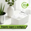 1000 Etiqueta Térmica Directa 4x6 Papel Adherible Blanco Para Impresora