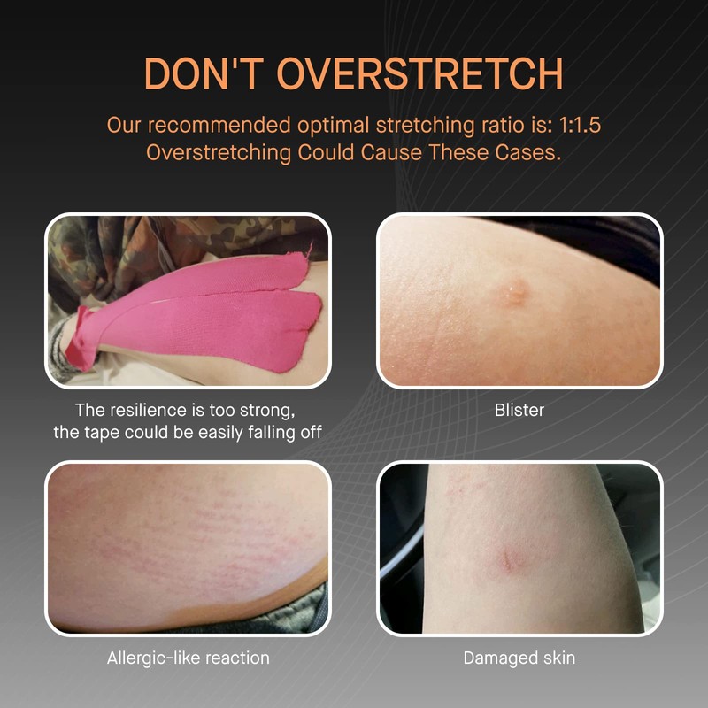 OK TAPE Kinesiology Band, Basic Original Elastic Sports Band for