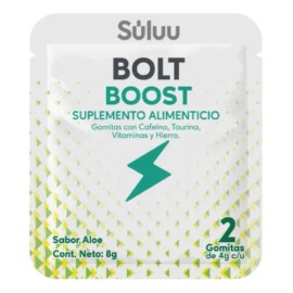 20 Sobres Gomitas Energéticas Suplemento Energizante Cafeína Sabor Aloe                                                                               