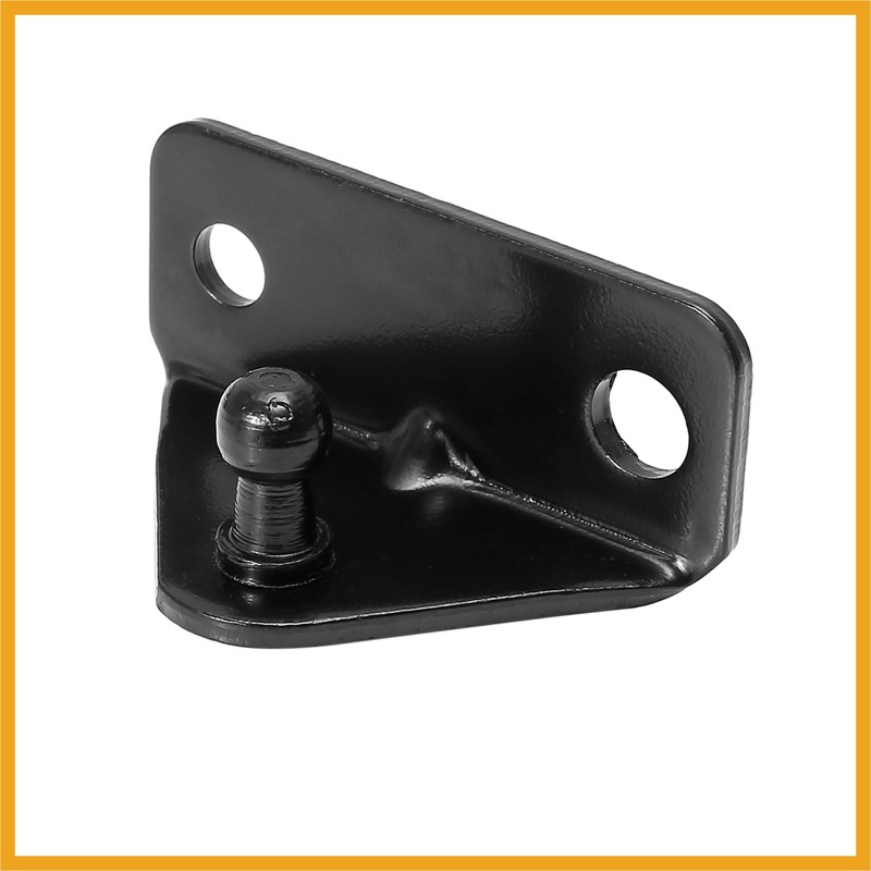 Partuto 4pcs 10mm Car Ball Studs Mounting Brackets Black 64x35x21mm